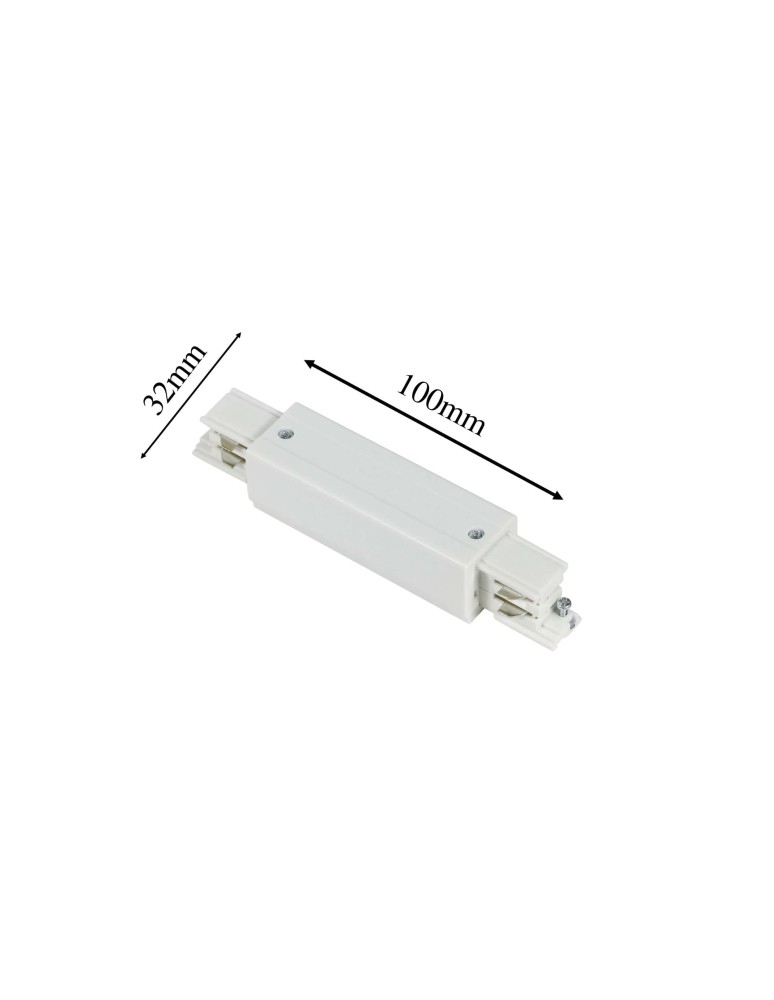 Accessories for 3 phase busbars - Light Prestige Central Supply 3F white LP-551/3F WH - product kolory-swiatla.pl 3