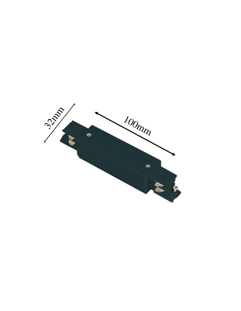 Accessories for 3 phase busbars - Light Prestige 3F central power supply black LP-551/3F BK - product kolory-swiatla.pl 3