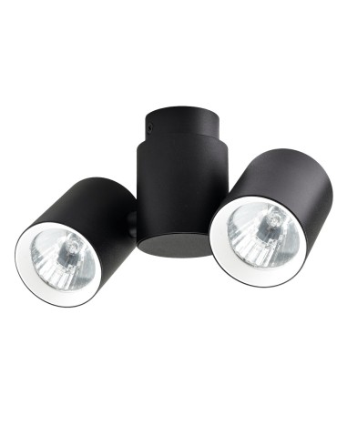 Light Prestige Boston 2 black with white ring GU10 black LP-741/2W BK/WH