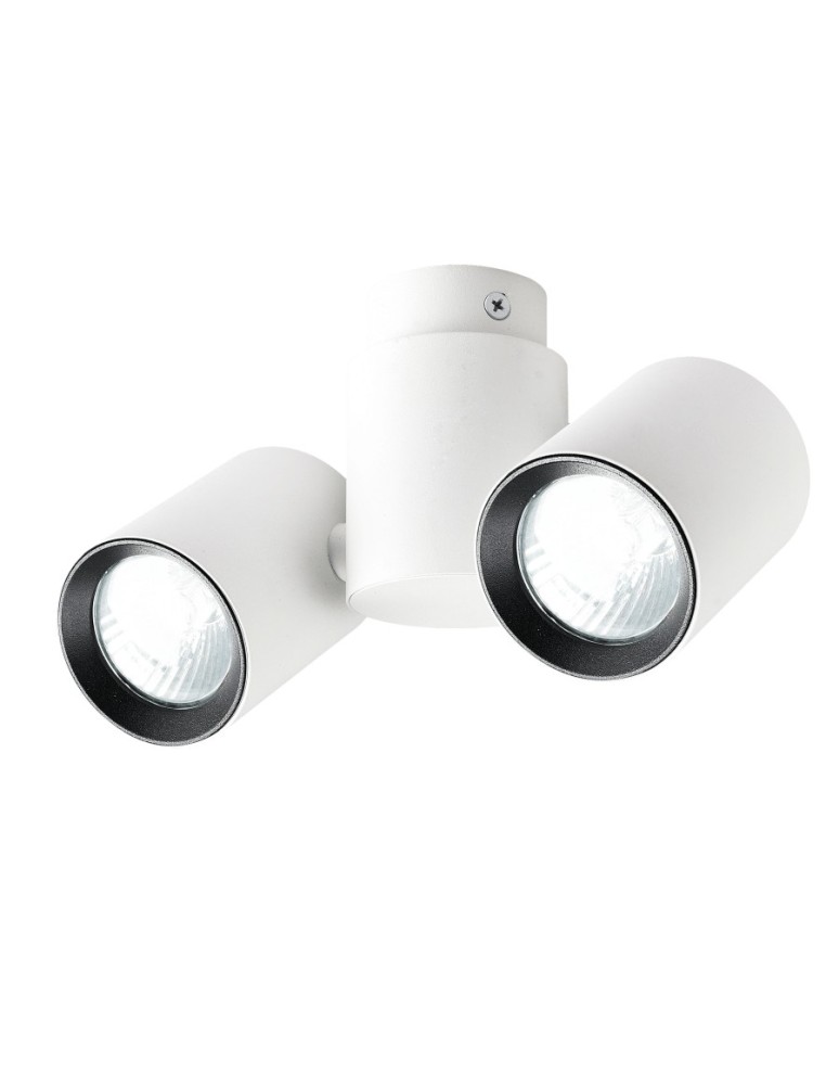 Spotlight ceiling lamps - Light Prestige Boston 2 white with black ring GU10 white LP-741/2W WH/BK - product kolory-swiatla.pl 1