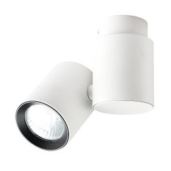 Light Prestige Boston 1 biały z czarnym ringiem GU10 biały LP-741/1W WH/BK