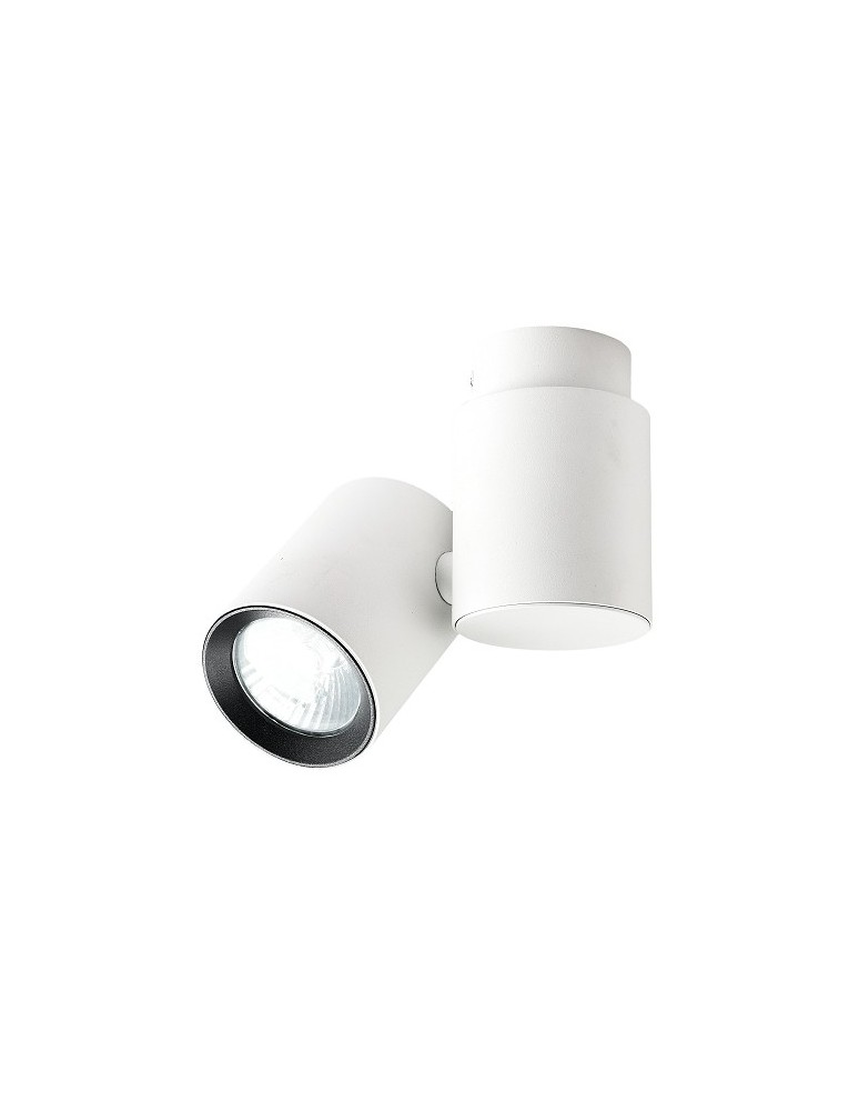 Ceiling spotlights - Light Prestige Boston 1 white with black ring GU10 white LP-741/1W WH/BK - product kolory-swiatla.pl 1