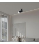 Ceiling spotlights - Light Prestige Boston 1 black with white ring GU10 black LP-741/1W BK/WH - product 2