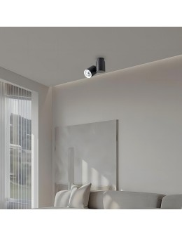 Light Prestige Boston 1 czarny z białym ringiem GU10 czarny LP-741/1W BK/WH - produkt 2