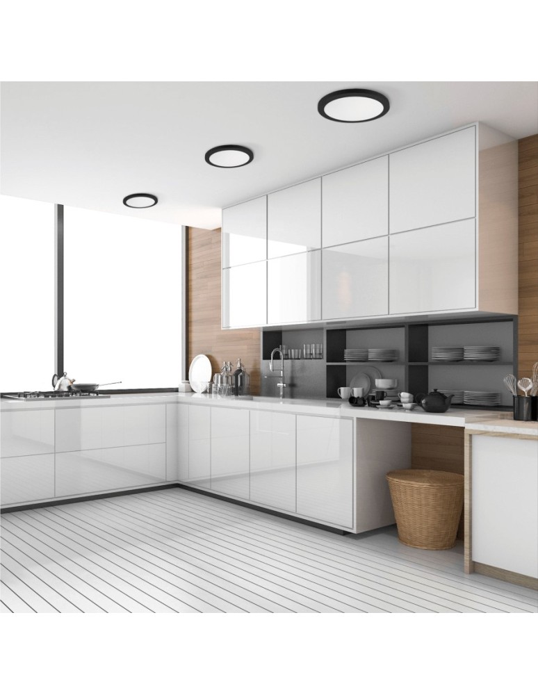 Plafonds - Light Prestige York plafond 2 in 1 4000K black LED black LP-330/1C 4BK - product kolory-swiatla.pl 2