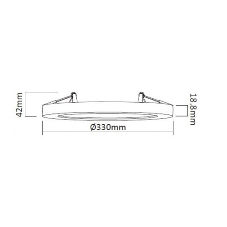 Light Prestige York plafon 2 w 1 4000K czarny LED czarny LP-330/1C 4BK