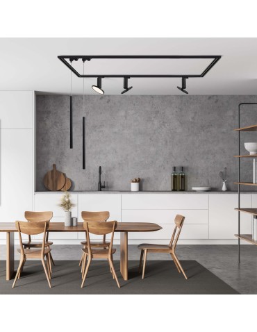 Light Prestige Lungo 1 czarna wisząca do szynoprzewodu 1F  LP-894/1P BK 1F 1xG9 czarny - produkt 2