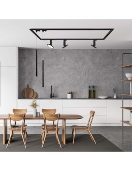 Light Prestige Lungo 1 czarna wisząca do szynoprzewodu 1F  LP-894/1P BK 1F 1xG9 czarny - product 2