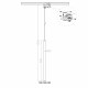 Light Prestige Lungo 1 czarna wisząca do szynoprzewodu 3F LP-894/1P BK 3F 1xG9 Czarny