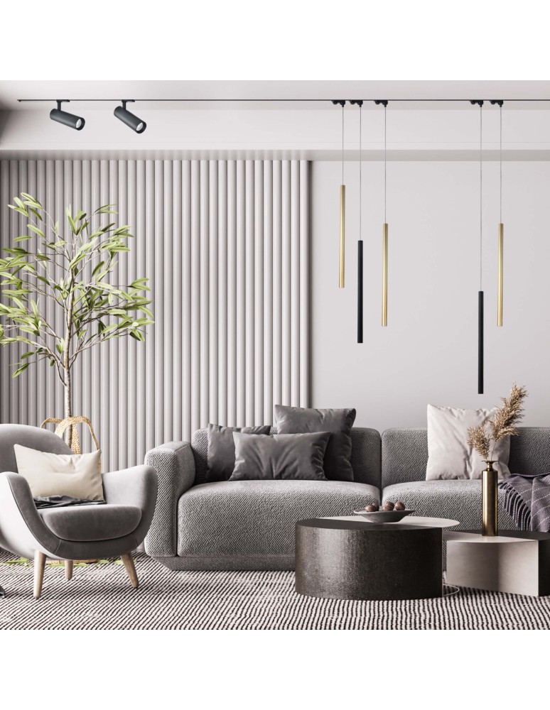 Lamps for 3-phase busbars - Light Prestige Lungo 1 gold pendant for busbar 3F LP-894/1P GD 3F 1xG9 gold - product kolory-swiatla.pl 2