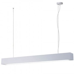 Light Prestige Ibros lampa wisząca biała duża 24W 3000K IP20 LP-7001/1P 20 WH-93 24/3 1xLED biały