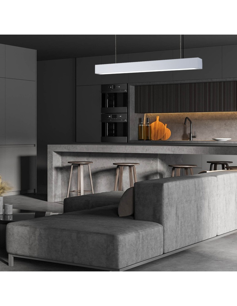 LED pendant lamps - Light Prestige Ibros medium white 18W 4000K IP20 pendant lamp LP-7001/1P 20 WH-63 18/4 1xLED white - product kolory-swiatla.pl 2