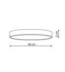 LED Plafonds - Light Prestige Rapido plafond large black LED black LP-433/1C L BK - product 3