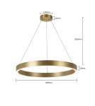 Pendant lamps circles - Light Prestige Midway small gold Triangle pendant lamp LP-033/1P S GD Triangle 1xLED Gold - product 10
