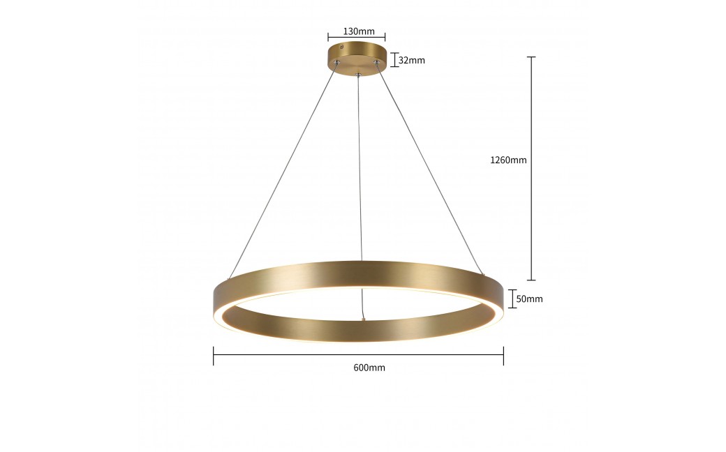 Light Prestige Midway lampa wisząca mała złota Triangle LP-033/1P S GD Triangle 1xLED Złoty