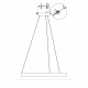 Light Prestige Midway lampa wisząca mała złota Triangle LP-033/1P S GD Triangle 1xLED Złoty