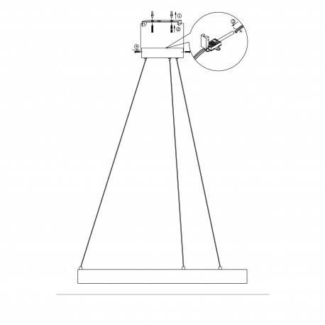 Light Prestige Midway lampa wisząca mała złota Triangle LP-033/1P S GD Triangle 1xLED Złoty