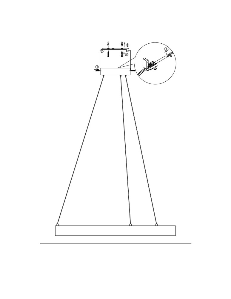 Pendant lamps circles - Light Prestige Midway small gold Triangle pendant lamp LP-033/1P S GD Triangle 1xLED Gold - product kolory-swiatla.pl 11