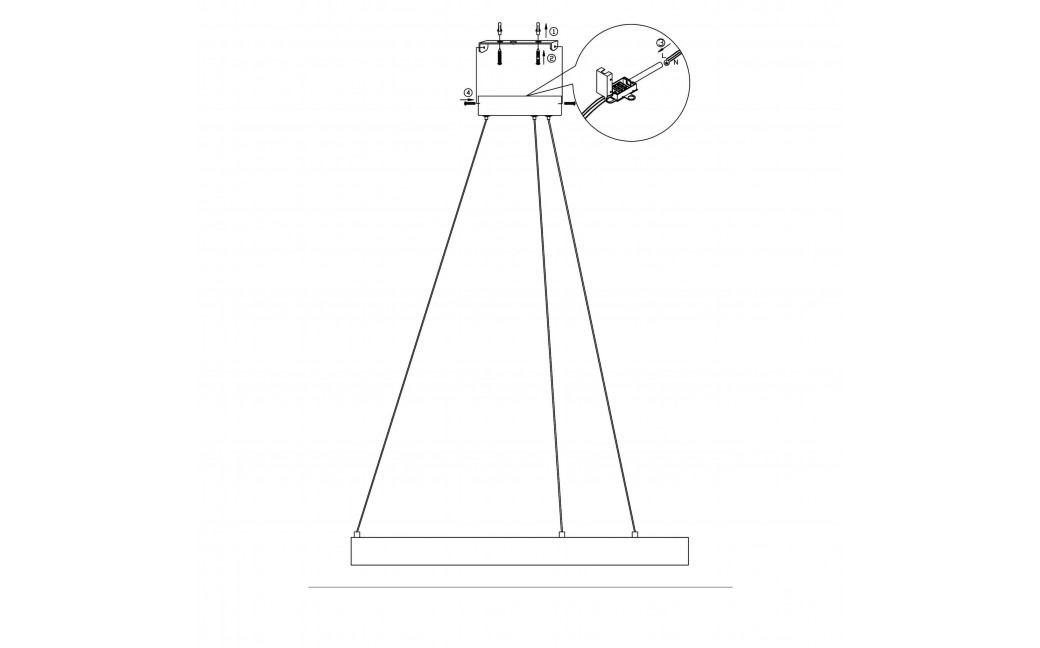 Light Prestige Midway lampa wisząca mała złota Triangle LP-033/1P S GD Triangle 1xLED Złoty