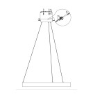 Pendant lamps circles - Light Prestige Midway small black Triangle pendant lamp LP-033/1P S BK Triangle 1xLED Black - product 12