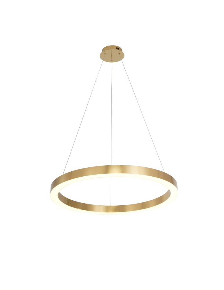 Pendant lamps circles - Light Prestige Midway LED pendant lamp 1x30W gold shiny LP-033/1P L GD Shiny. - product kolory-swiatla.pl 1