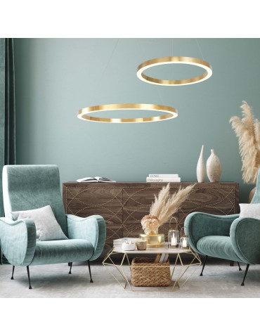 Light Prestige Midway Lampa wisząca LED 1x30W złoty błyszczący LP-033/1P L GD Shiny - produkt 2