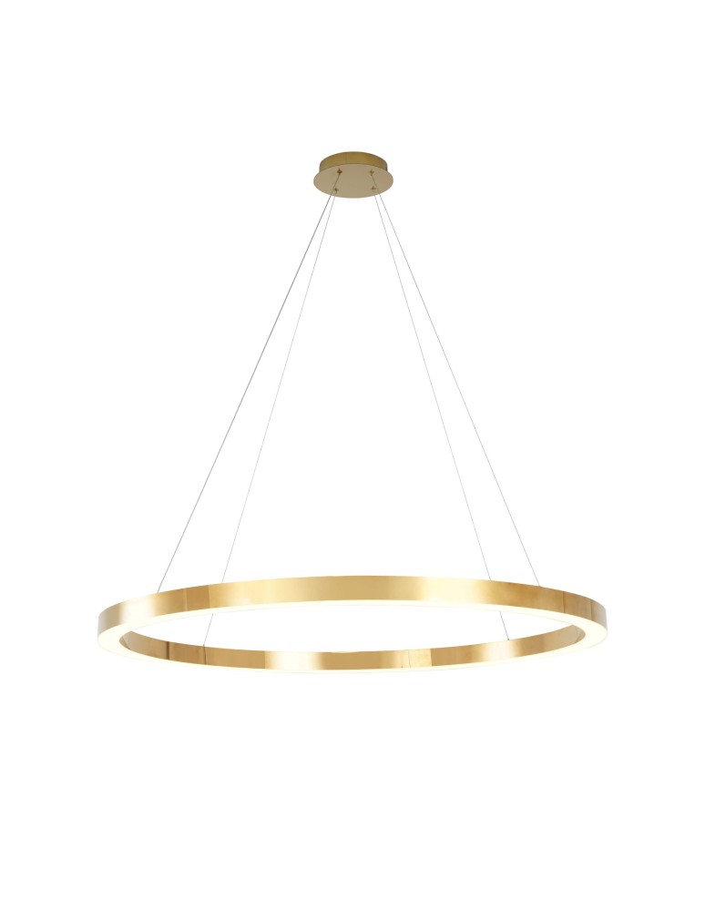 Pendant lamps circles - Light Prestige Midway LED pendant lamp 1x65W gold shiny LP-033/1P XL GD Shiny - product kolory-swiatla.pl 1