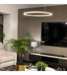 Pendant lamps circles - Light Prestige Midway LED pendant lamp 1x65W gold shiny LP-033/1P XL GD Shiny - product 3