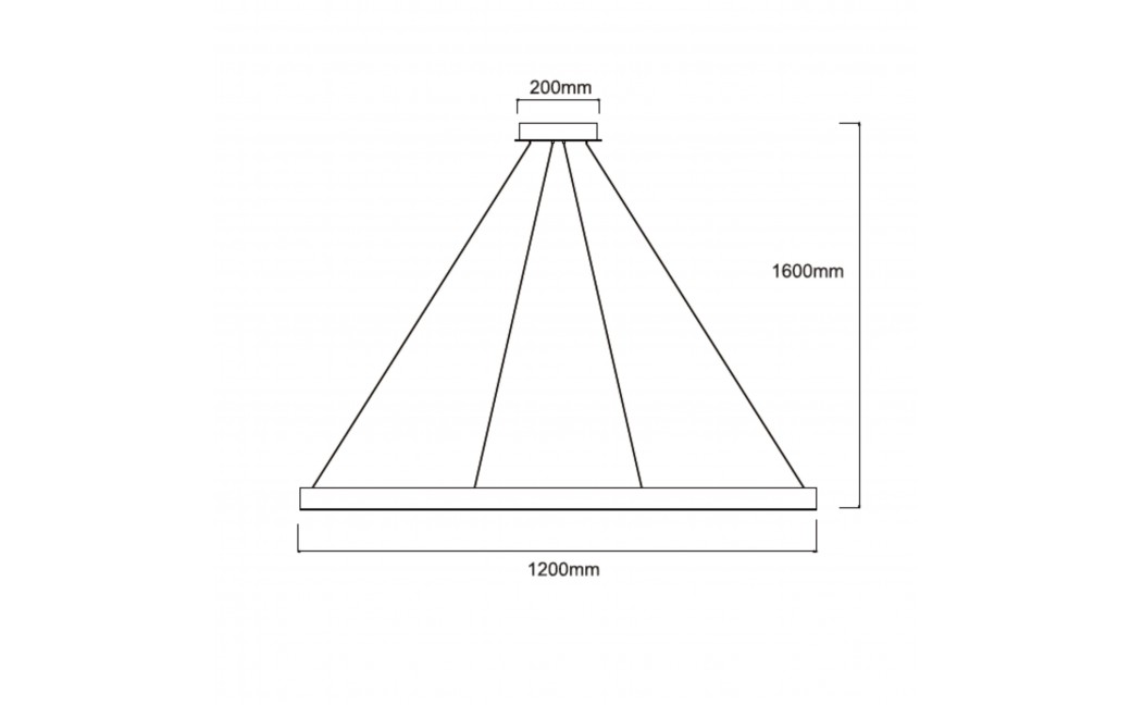 Light Prestige Midway Lampa wisząca LED 1x65W złoty błyszczący LP-033/1P XL GD Shiny