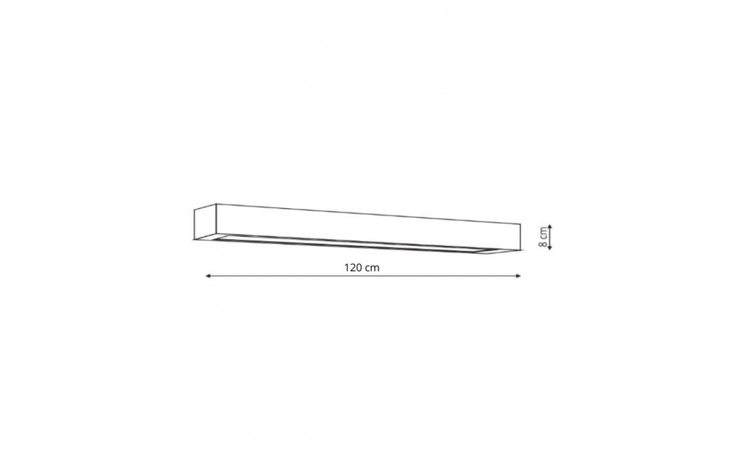 Light Prestige Ibros kinkiet biały XL z IP44 3000K GS-LWA-18W 3000K WH 1xLED biały