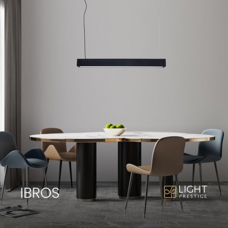 Light Prestige Ibros lampa wisząca czarna średnia 18W 4000K IP20 LP-7001/1P 20 BK-63 18/4 1xLED czarny