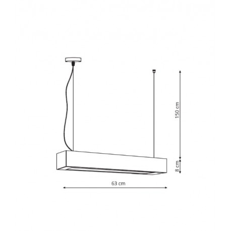 Light Prestige Ibros lampa wisząca czarna średnia 18W 4000K IP20 LP-7001/1P 20 BK-63 18/4 1xLED czarny