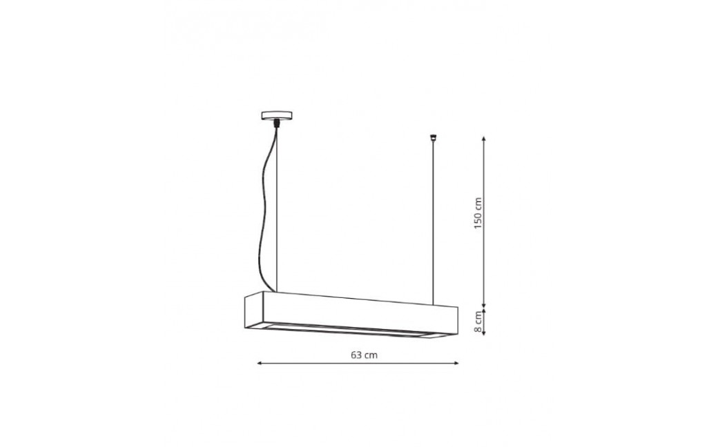 Light Prestige Ibros lampa wisząca czarna średnia 18W 4000K IP20 LP-7001/1P 20 BK-63 18/4 1xLED czarny