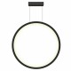 Light Prestige Mirror lampa wisząca duża czarna IP44 LP-999/1P L BK 1xLED czarny