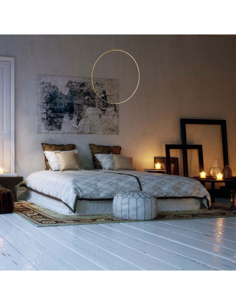 Pendant lamps circles - Light Prestige Mirror pendant large gold 1xLED IP44 gold LP-999/1P L GD - product kolory-swiatla.pl 5