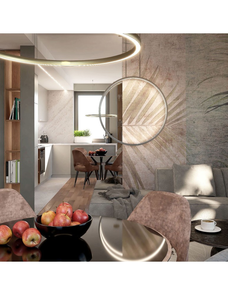 Pendant lamps circles - Light Prestige Mirror pendant large gold 1xLED IP44 gold LP-999/1P L GD - product kolory-swiatla.pl 7