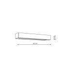 Bathroom wall lamps - Light Prestige Ibros medium white wall lamp with IP44 3000K GS-LWA-9W 3000K WH 1xLED white - product 3