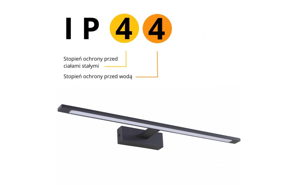 Light Prestige Isla kinkiet czarny XXL z IP44 LED czarny GS-LWB-32W BK