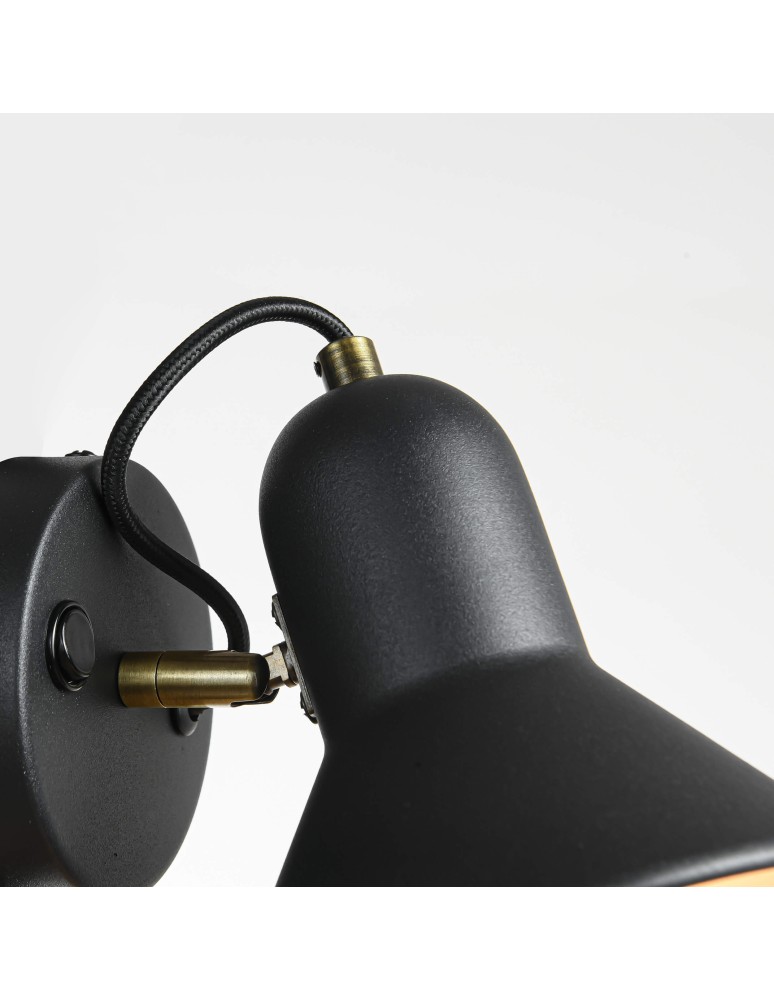 Loft wall lamps - industrial - Light Prestige Astama wall lamp black E27 black LP-1122/1W BK - product kolory-swiatla.pl 6