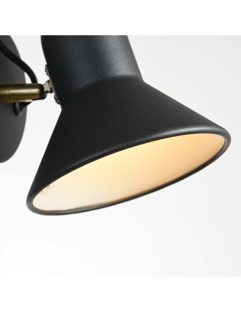 Loft wall lamps - industrial - Light Prestige Astama wall lamp black E27 black LP-1122/1W BK - product kolory-swiatla.pl 7