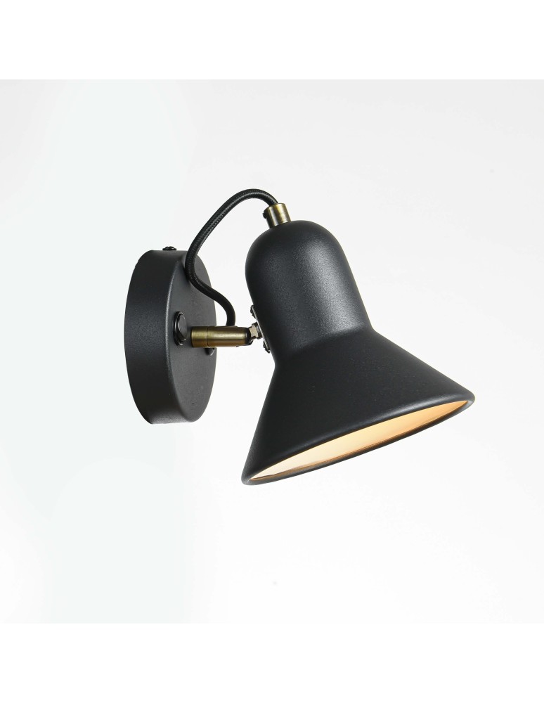 Loft wall lamps - industrial - Light Prestige Astama wall lamp black E27 black LP-1122/1W BK - product kolory-swiatla.pl 11