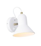 Loft wall lamps - industrial - Light Prestige Astama wall lamp white E27 white LP-1122/1W WH - product 1