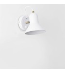 Loft wall lamps - industrial - Light Prestige Astama wall lamp white E27 white LP-1122/1W WH - product 3