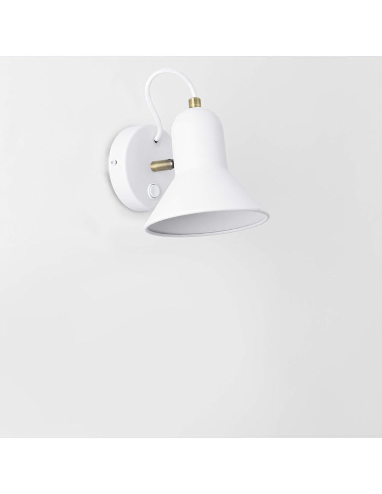 Loft wall lamps - industrial - Light Prestige Astama wall lamp white E27 white LP-1122/1W WH - product kolory-swiatla.pl 3