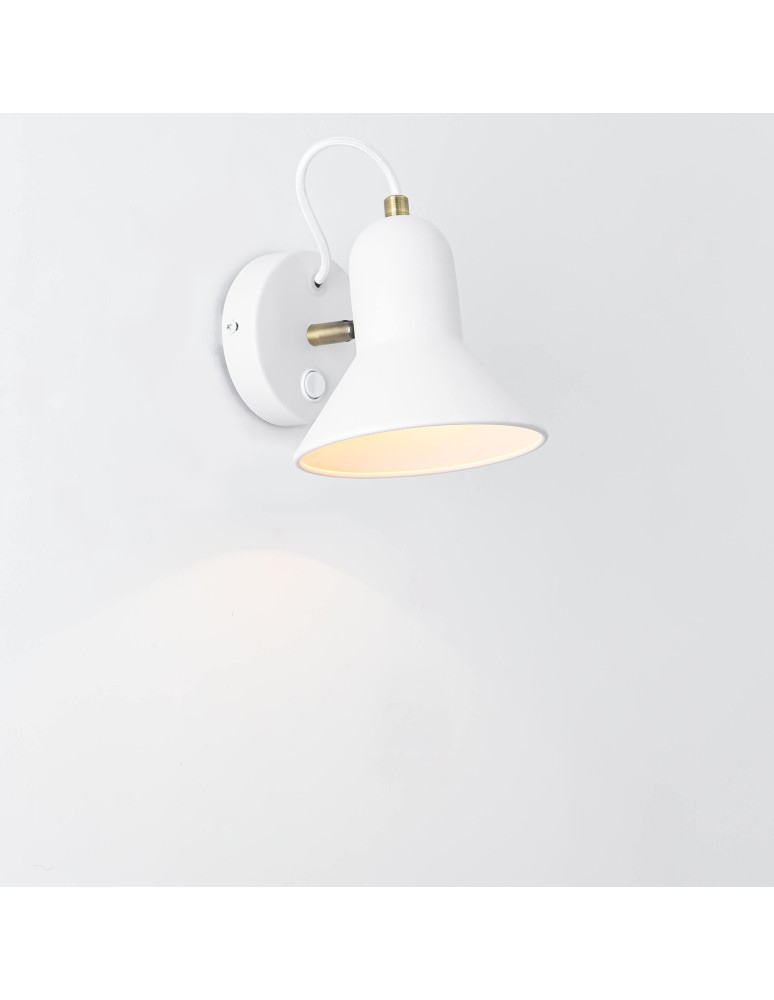 Loft wall lamps - industrial - Light Prestige Astama wall lamp white E27 white LP-1122/1W WH - product kolory-swiatla.pl 4