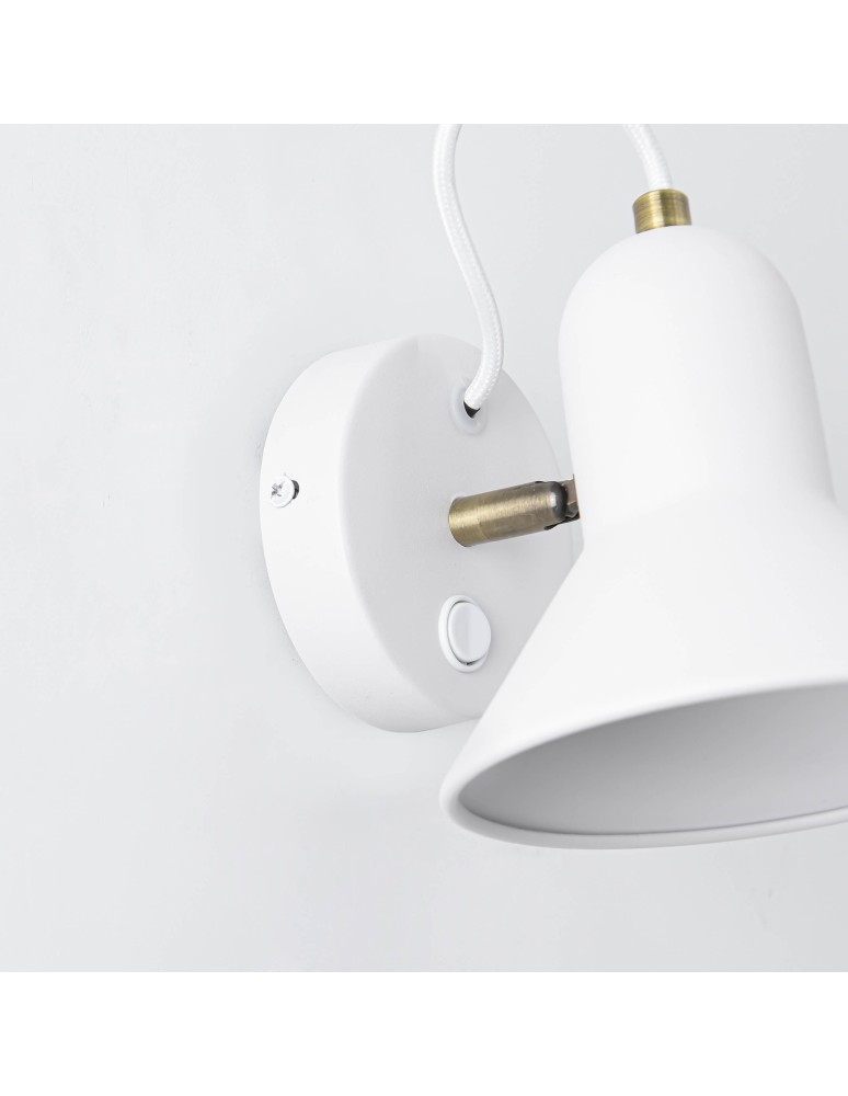 Loft wall lamps - industrial - Light Prestige Astama wall lamp white E27 white LP-1122/1W WH - product kolory-swiatla.pl 5