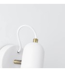 Loft wall lamps - industrial - Light Prestige Astama wall lamp white E27 white LP-1122/1W WH - product 7