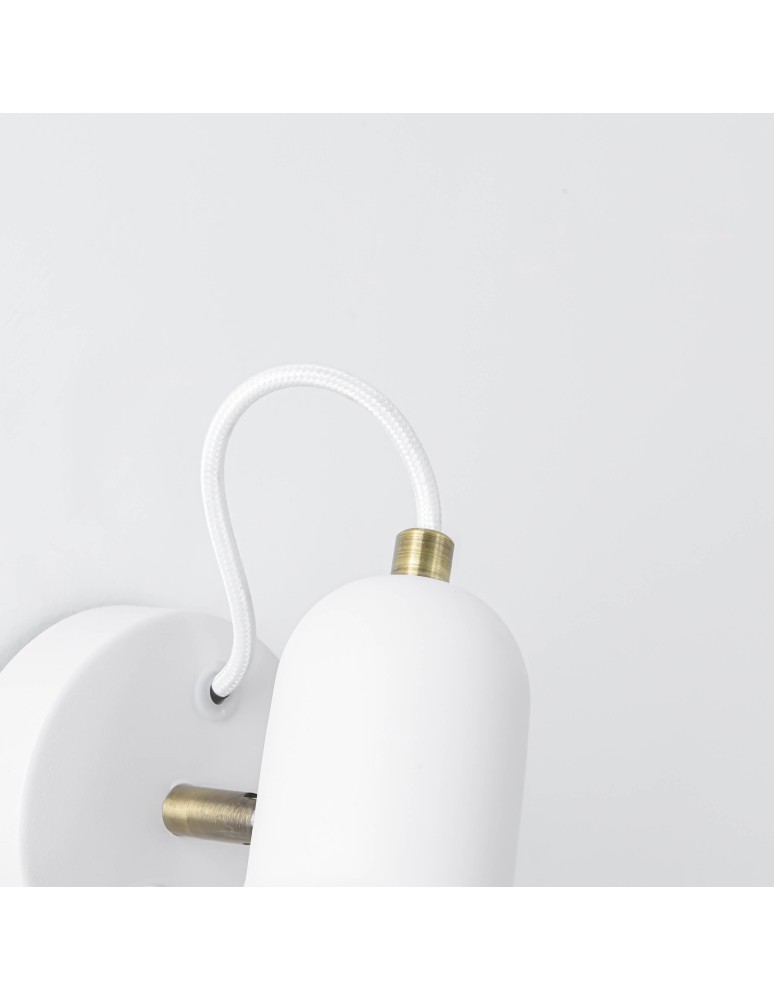 Loft wall lamps - industrial - Light Prestige Astama wall lamp white E27 white LP-1122/1W WH - product kolory-swiatla.pl 7