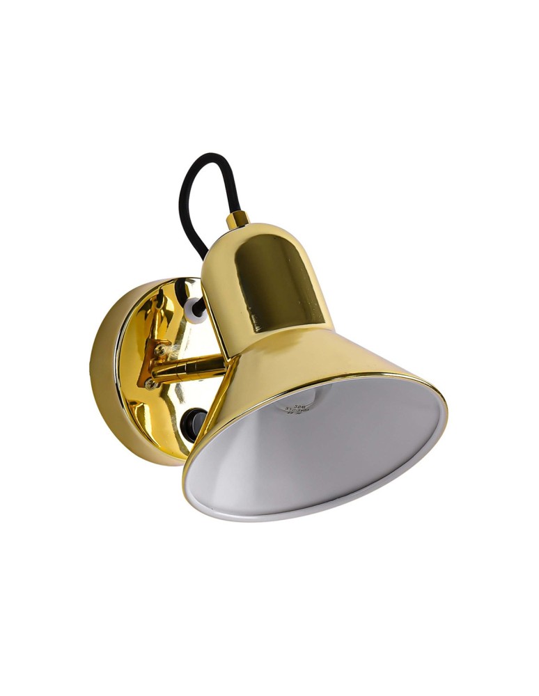 Loft wall lamps - industrial - Light Prestige Astama wall lamp gold E27 gold LP-1122/1W GD - product kolory-swiatla.pl 1