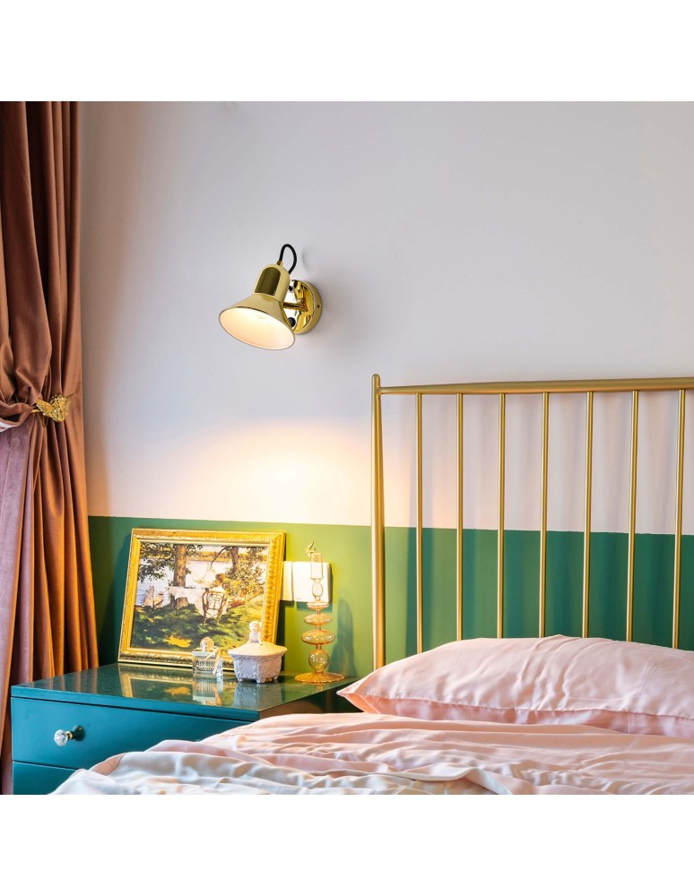 Loft wall lamps - industrial - Light Prestige Astama wall lamp gold E27 gold LP-1122/1W GD - product kolory-swiatla.pl 2